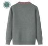 Women's Fleece-Lined Knitted Cardigan for Autumn/Winter - Ideal for Middle-Aged and Elderly.