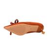 Water Diamond Bow Pointed, Thin Heel, Silk Heel, Single Shoe, Wine Glass Heel, Women's Single Shoe