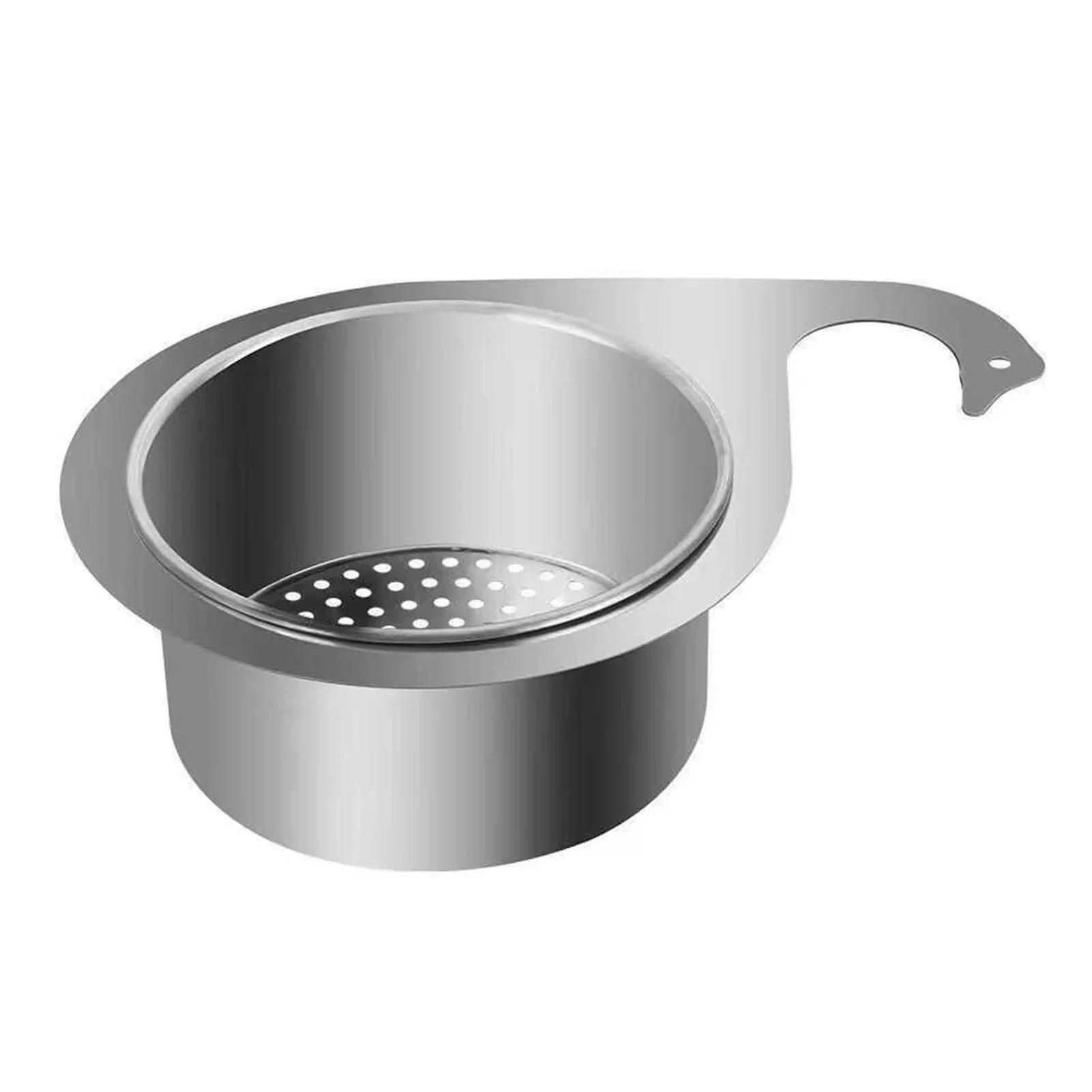 

Корзина-ситечко для мойки из нержавеющей стали Swan, фильтрующая корзина для мойки, органайзер, многофункциональная корзина для мытья овощей и фруктов серебряный