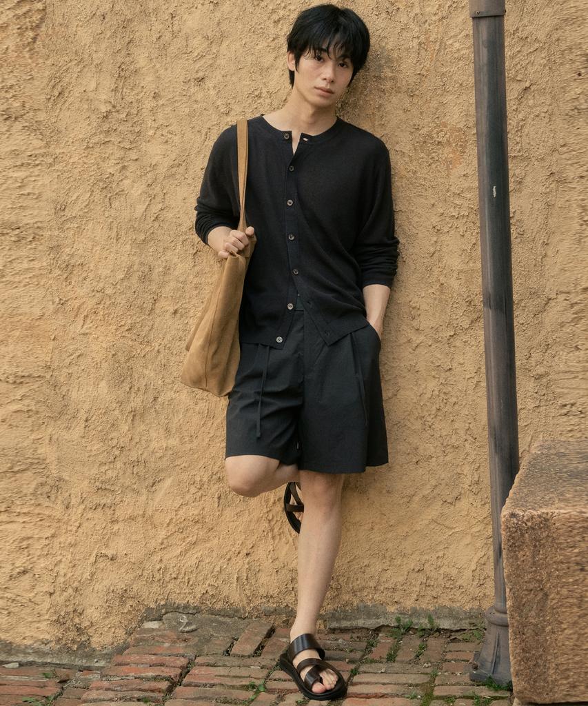 Wednesday Oasis Half One-Pleat Shorts_Black(Wb6Pt14)
