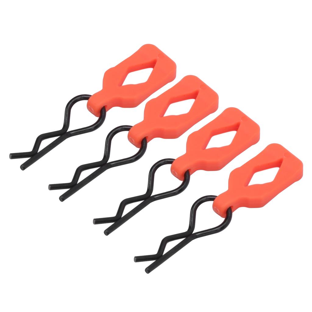 4pcs Metal Body Shell Clips Buckles for 110 RC Remote Control Car Parts AccessoriesOrange