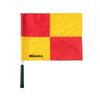 MIKASA Schiedsrichterassistentenflagge für Fußball mit exklusivem Etui Rot/Gelb BA-18
