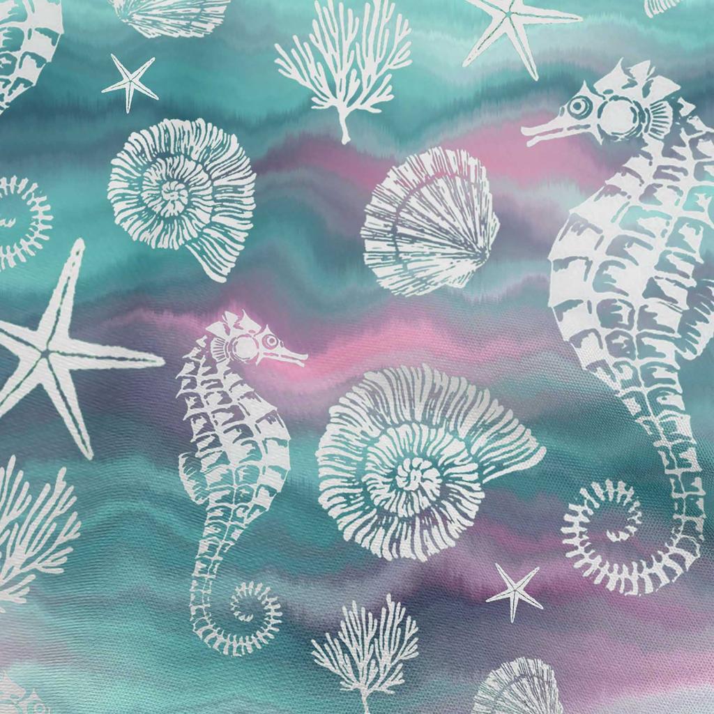 oneOone Cotton Flex Dunkelblau Blau Stoff Meer Nähen Material Druck Stoff Meterware 40 Zoll