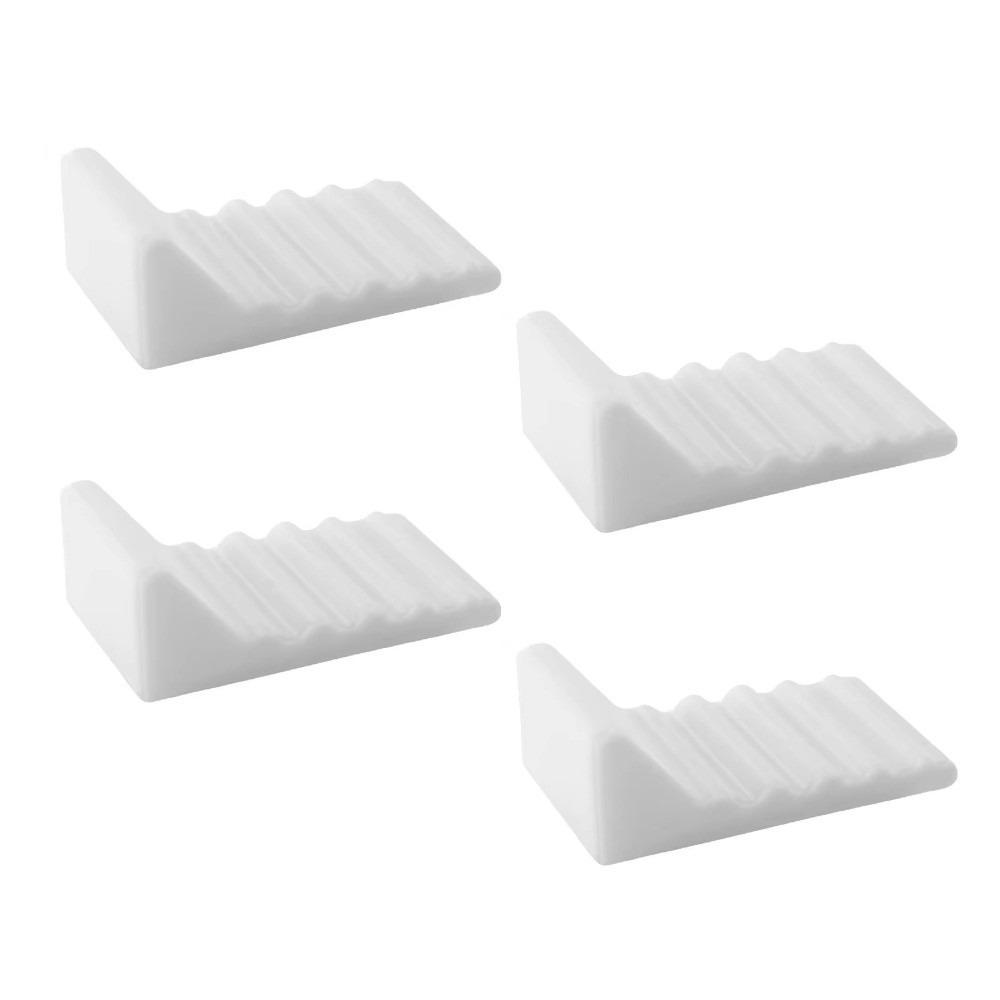 4 Pcs Heavy Duty Trash Can Wall Protector Noise Reduction Trash Can Bumper  Garbage Bin Us белый