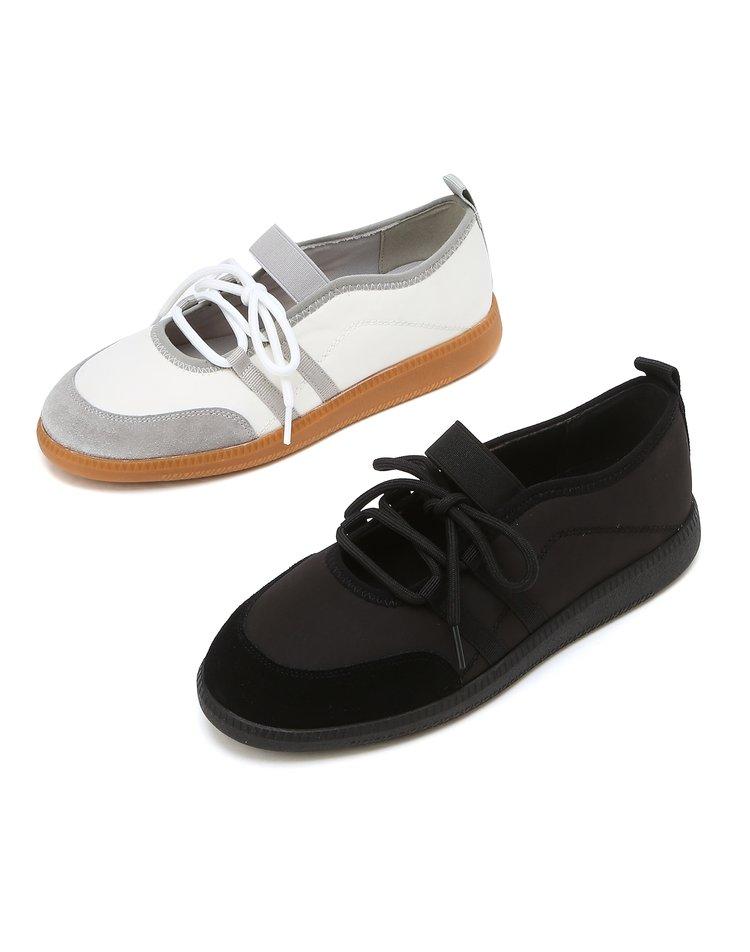 Jill By Jillstuart [Poppy] Slim Flat Lace-Up Sneakers - 2 Colors
