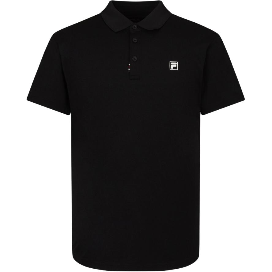 FILA Polo Shirts Unisex Black Polo Collar Moderate FS262TS02U001001 95