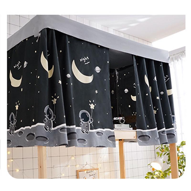 Blackout Curtain Bed Dormitory Upper Bunk Bed Bunk Bed Enclosure Dustproof Top Girl Curtain Bedroom