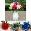 Elegant 5set Artificial Silk Fake Flowers Rose Bouquet For Wedding And Home Decor