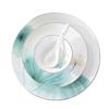Elegant Gold Rim Lotus Ceramic Dinnerware Set