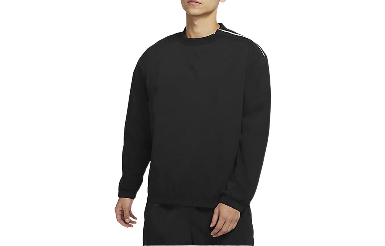 Nike Sweatshirts Men s Black Crew Neck Moderate Regular DD7017-010 S