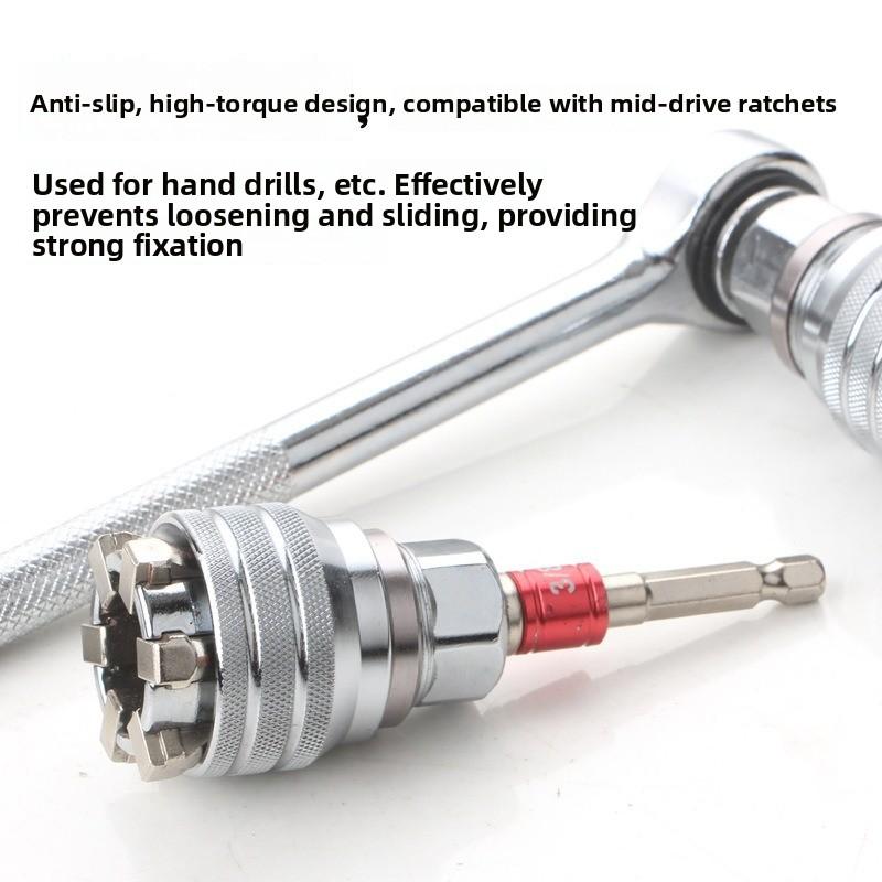 Adjustable Magic Universal Wrench and Universal Socket Set, Magic Universal Wrench 10mm-19mm Universal Socket, Multi Tool