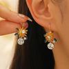 Collana con Ciondolo Girasole e Perla - Gioielli Eleganti alla Moda da Donna