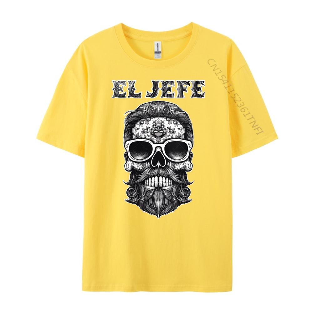 Womens El Jefe Sugar Skull Unisex Dia De Los Muertos Mexican Black Graphic T Shirts Unisexs Shirt designer clothes