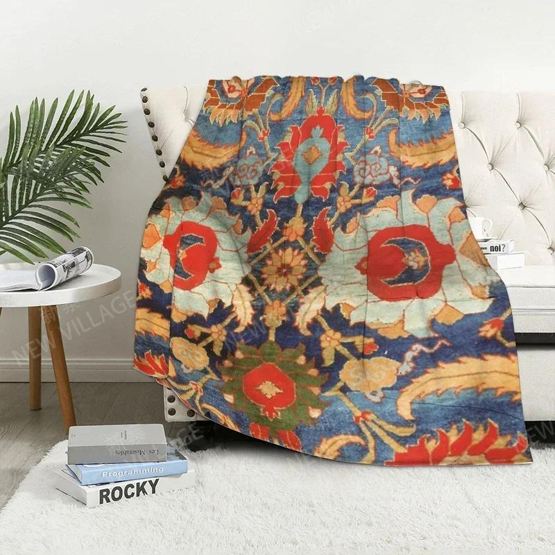 Plaid-Sofa für Kniedecken warme Winterbettdecke Überwurfdecke Dekor Boho warmes Fleece Nordisch Vintage Marokkanisch Weich und haarig