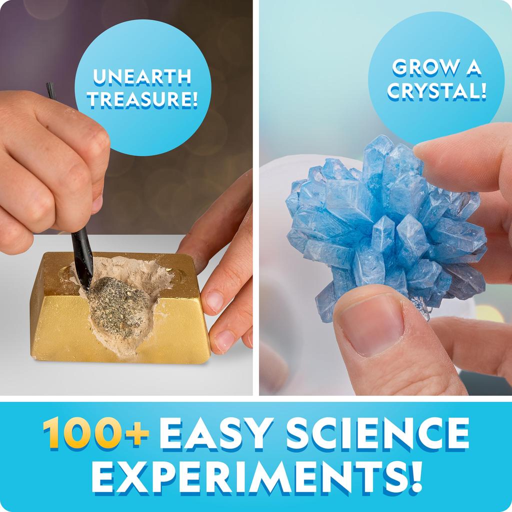 National Geographic Mega Science Kit Experiment & Activity Set for Earth, Chemistry, and Physics Learning, Perfect for Science-Loving Kids