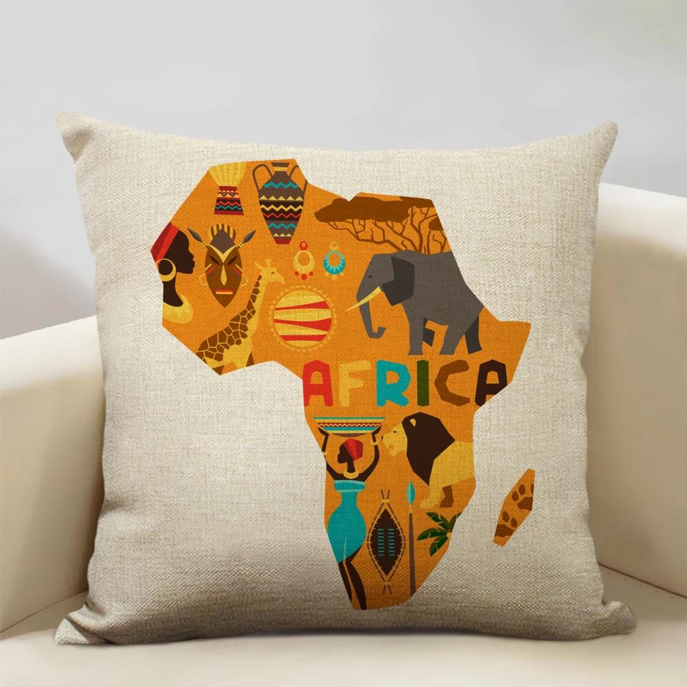 Ethnic Tribe Decorative Throw Pillow Case African Pattern Cushion Cover Home Sofa Decor Pillowcase Universal in All Seasons