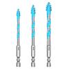 6/8/10/12mm Eccentric Drill Bits Four Edge Eccentric Twist Drill Bit Set High Hardness Bevel Tip Serrated Drill Bits