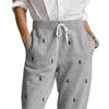 Polo Ralph Lauren Pink Pony FW25 Logo Embroidered Mid-Rise Cuffed Loose Fit Casual Knit Sweatpants Women Bottoms 211788572-001