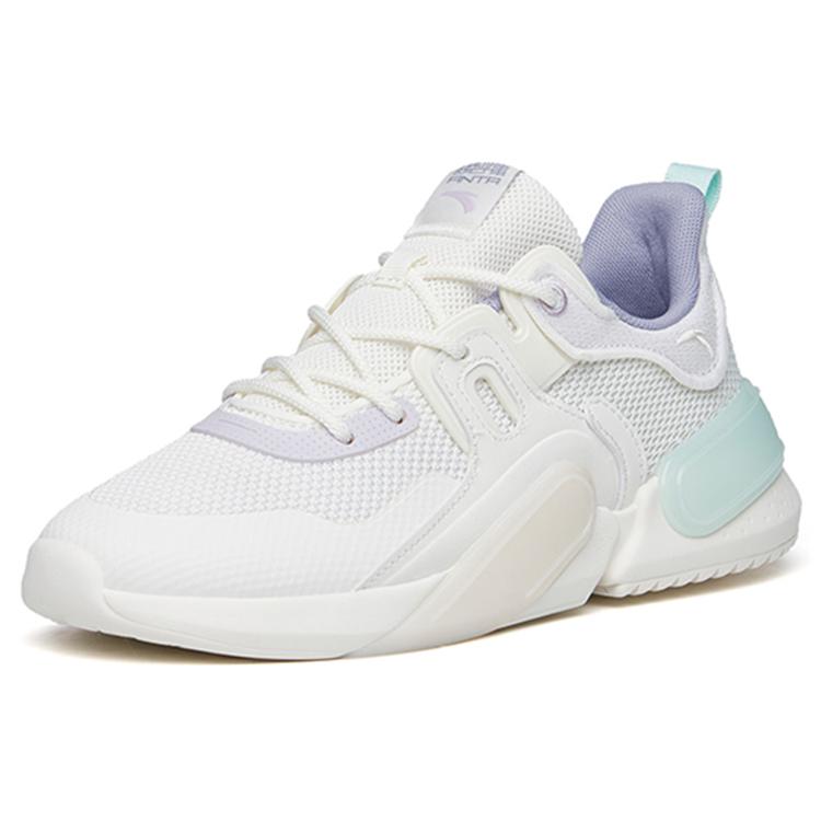Anta Rubik's Cube Casual Shoes Women's Low Top Ivory White/Misty Purple 122228800-3