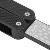 Folding Sharpener FanShaped DoubleSide Knife Blade Kitchen Sharpener Grinder Tool(Black )