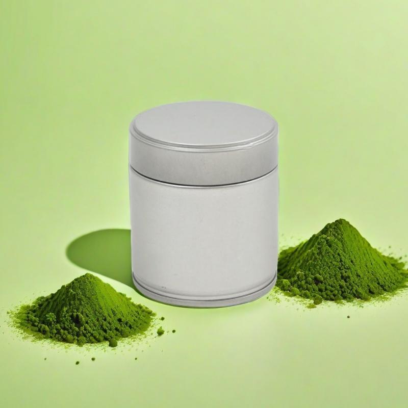 1 Pcs Portable Mini Matcha Powder Can Thick Tinplate Tea Sealed Jar Spice Storage Box Container Box Kitchen Gadgets Household