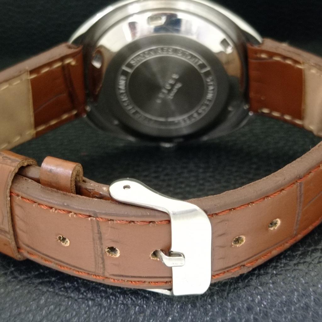 Montre automatique d'occasion pour homme HMT Kanchan Deluxe 6501, cadran rouge, modèle indien a432207-2 R110-a432207