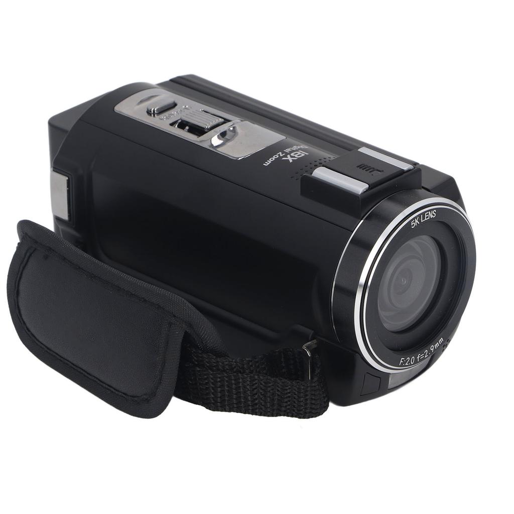 Digital Camcorder 5K 56MP Anti Shake 18X Zoom IR Night Vision with 3 Inch IPS Touch Screen Fill