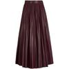 Womens/Ladies Veplika Faux Leather Pleated Midi Skirt