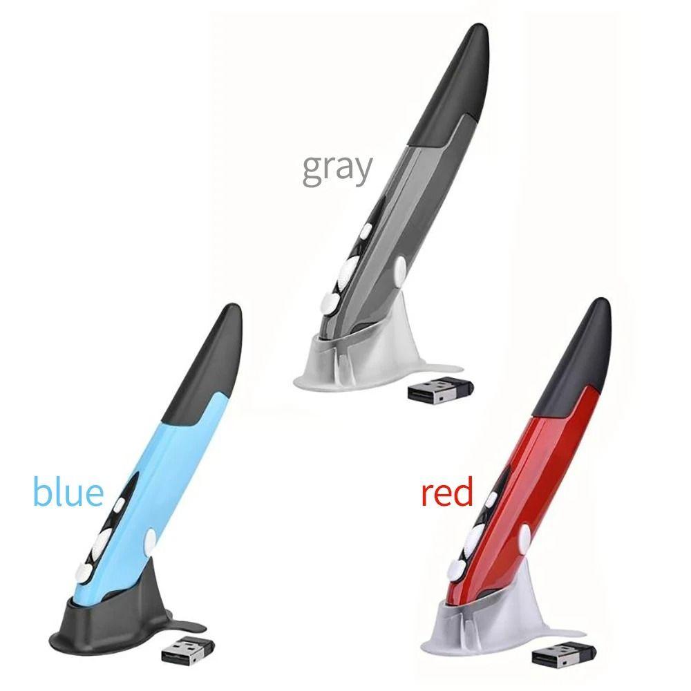 Wireless 2.4GHz Presenter Vertical Pen Mouse Vertical 4 Keys Mini Mice  Computer Peripherals