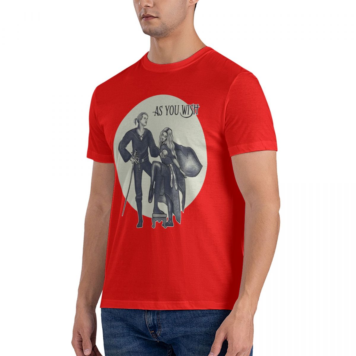 

Футболка с принтом «Принцесса-невеста» по вашему желанию, забавная, мужская, с коротким рукавом, повседневная, свободная, дышащая и удобная, большого размера 4XL