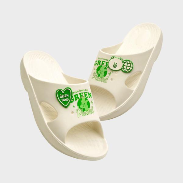 

Line Friends Green Green Эко-зеленые тапочки из ЭВА (230-260 мм)