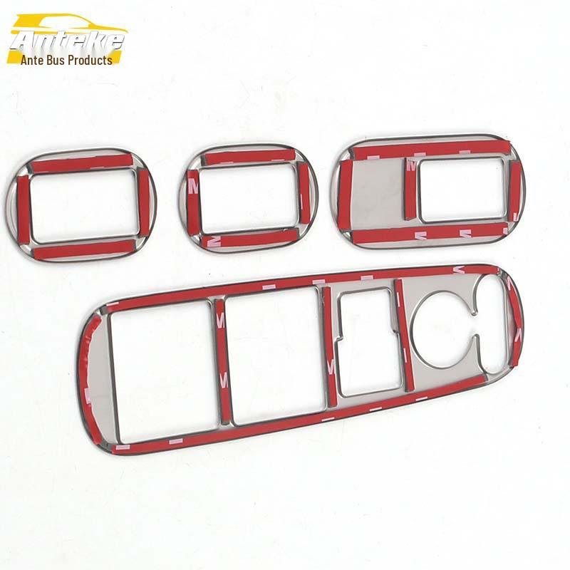 XRV Glass Lift Decorative Frame & Window Armrest Button Sticker Car Accessories