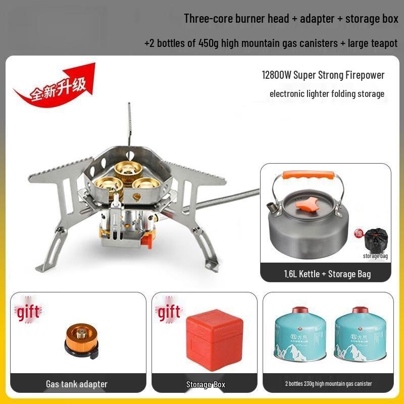 OEING Outdoor Portable Cassette Stove Kit One Size