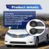 2PCS Front Bumper Fog Light Bezel Cover Compatible with 2011-2017 Sienna Driver and Passenger Side Fog Light Covers #5212708020 5212808020 TO1039169