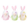 Easter Rabbit Gnome with LED Light Faceless Dolls Ornament Old Man for Spring Festival Holiday Party Home Decorations