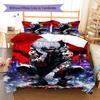 Tokyo Ghoul Pattern Bedding Set Quilt Cover Pillowcase Home Decor Gift (1 * Duvet Cover + 2 * Pillowcase, Without Core)