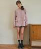 OURNOSTALGIA Aubree Tweed Jacket_Vintage Pink(O25-Ot02)