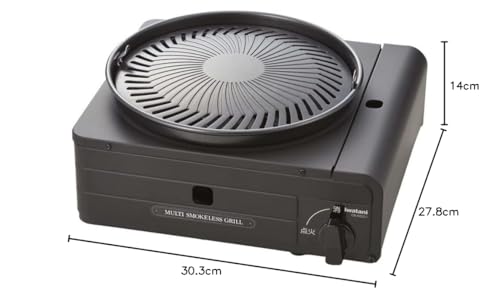 Iwatani Cassette Stove Cassette Fu Multi Smokeless Grill Black CB-MSG-1 Made in Japan