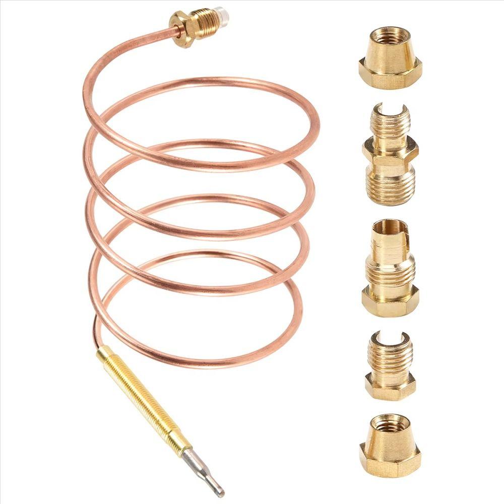1Set M6 Thermocouple Replacement Set Universal Thread Gas Valve Induction Line Gas Stove Probe 60/90/120/150cm