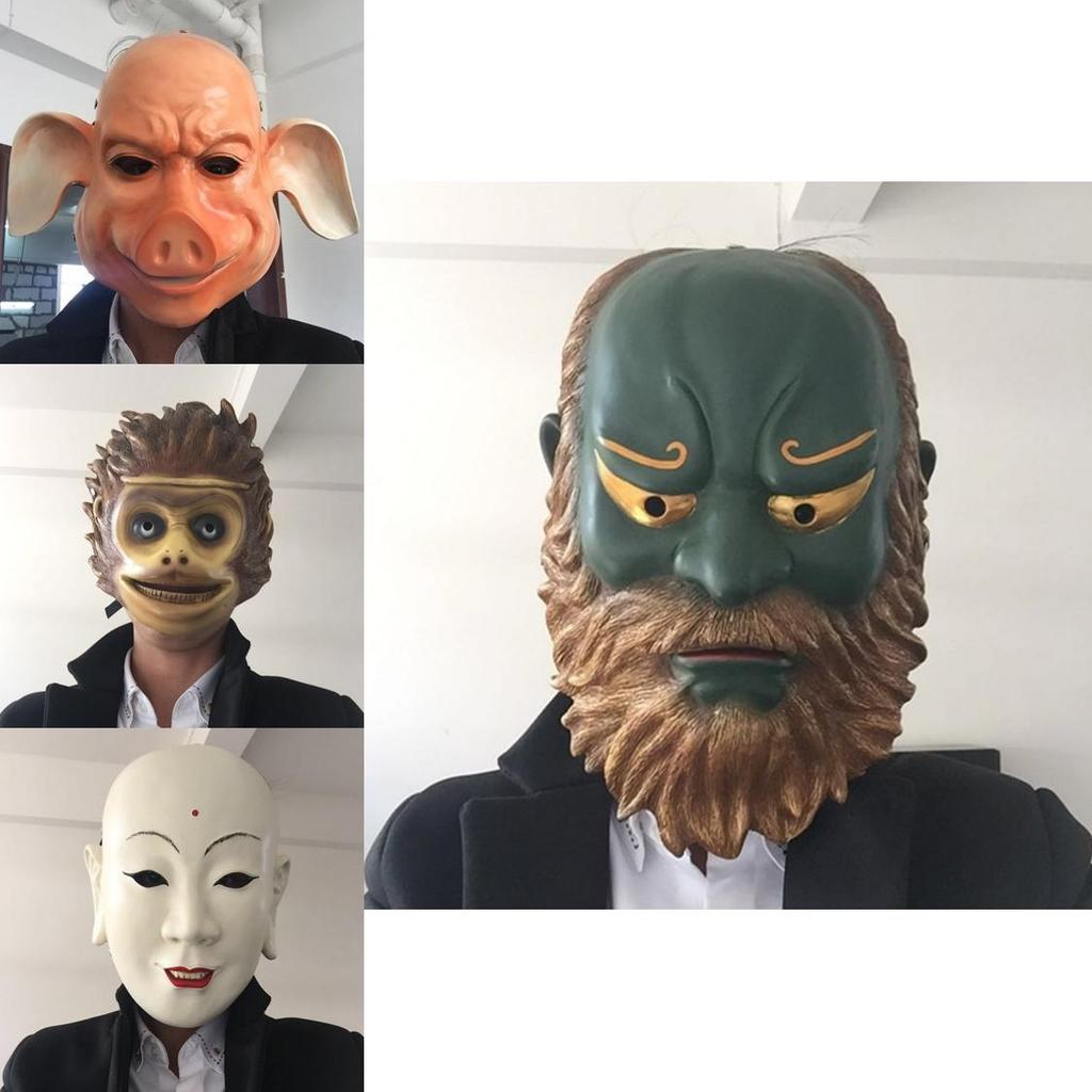Einzigartige Harzgefertigte Affenkönig Sun Wukong Maske für Halloween-Party oder Cosplay-Veranstaltungen