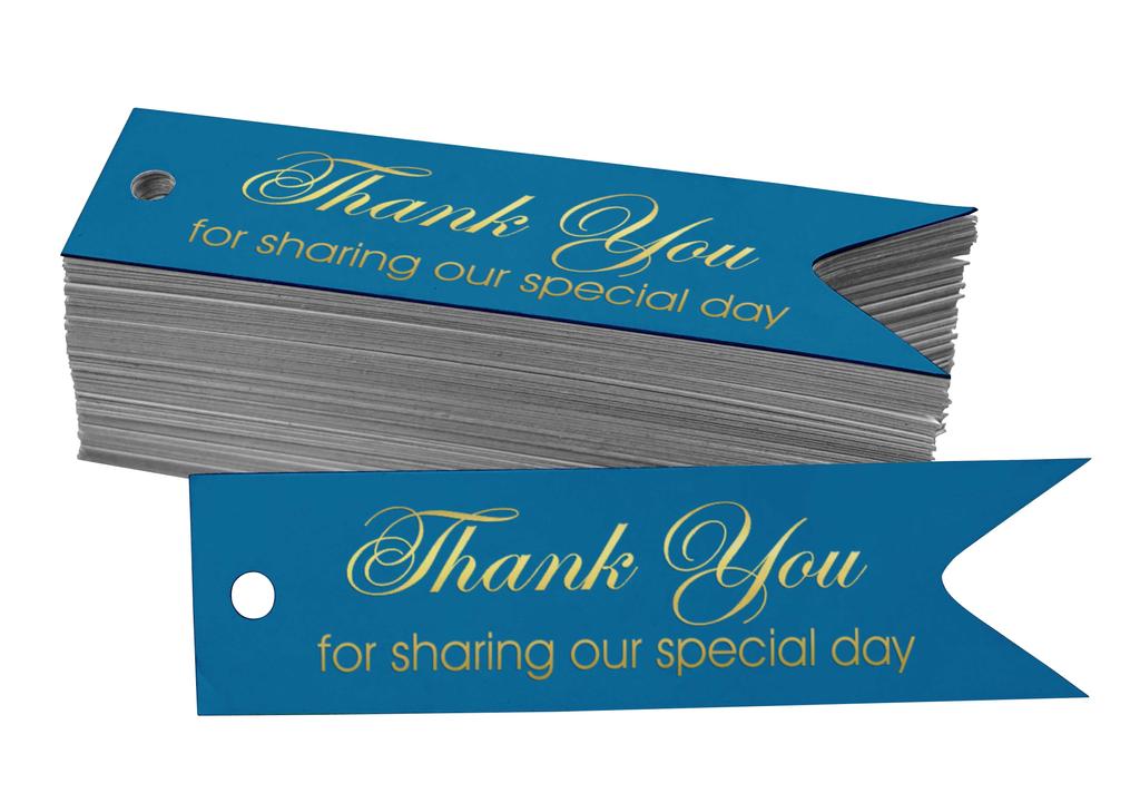 Inkdotpot Gold Foil Paper Hang Tags Thank You For Sharing Our Special Day Bridal Shower Favor Tags 100