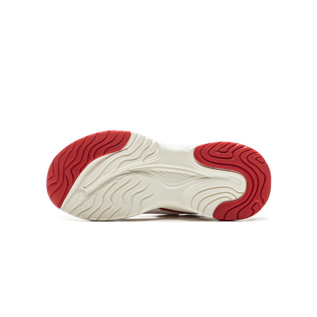 Li Ning Kids Fashion Versatile Trendy Casual Shoes Kids Casual Shoes Champagne-White Glory-Red YKCU206-11