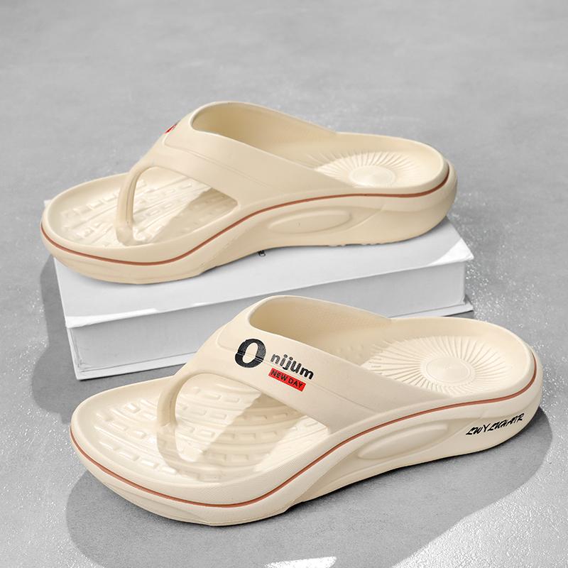 Summer Man Slippers Soft Bottom Slides Non-slip Thick Soled Men's Slippers Flip Flops Indoor Outdoor Beach Sandals