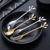 Fork/Spoon Stainless Steel Flatware with Long Handles Rust-Resistant Dessert Utensils for Home Kitchen Restaurant