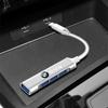 1Pc Type-C Turn USB Adapter Multi Port Distributor Hub For BMW F20 F40 F22 F30 E90 F32 F10 F06 F07 F46 M3 M4 M5 E60 Z4 G20
