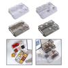 Acrylic Appetizer Tray Divided Serving Platter 5 Removable Snacks Bowls Snack