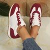 Women's Spring New Simple Solid Color Designer Vulcanized Shoes Casual Walking Cross Lace-up Flat Non-slip Sneakers Plus Size
