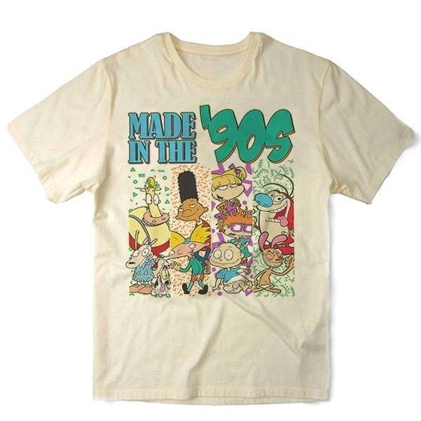 Nickelodeon Made in the 90s Retro Graphic Unisex T-shirt S-5XL Unisex T-Shirt XXXL
