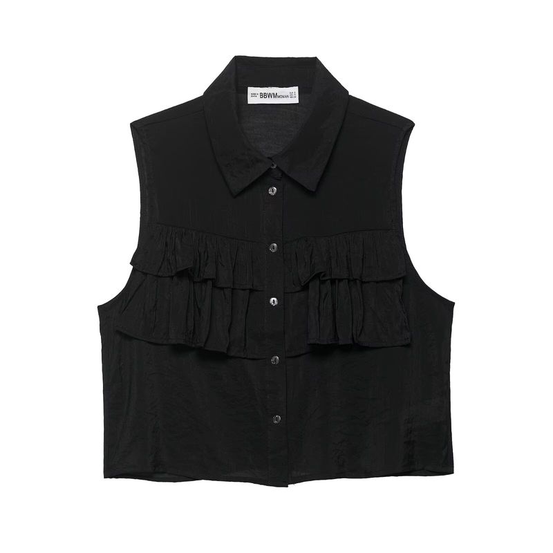 Araltay New Arrival Fashion Style Women's Clothing Fashion All-Match Minimalist Translucent Laminated Decoration Tops 1971804
