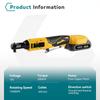 200N.M 3/8 Inch Cordless Efficient Handheld Rechargeable Repair Power Tool Electric Wrench Ratchet